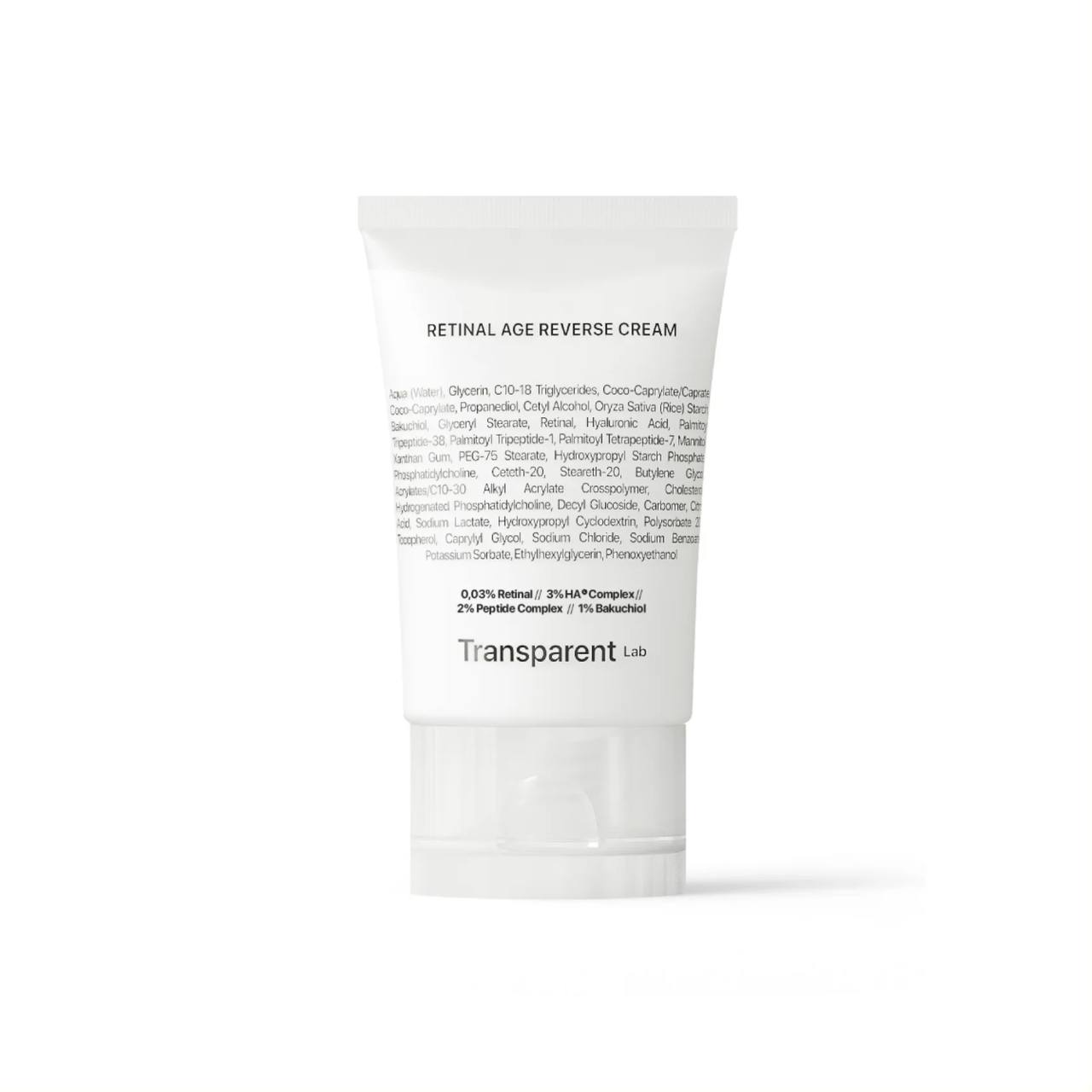 Антивозрастной крем с ретиналем и пептидным комплексом Transparent Lab Retinal age reverse cream, 50 мл